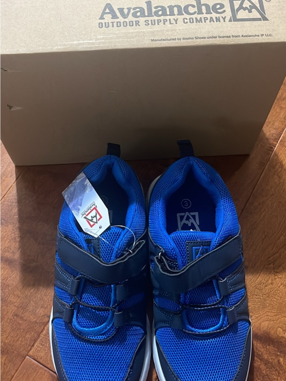Avalanche Kids Blue Athletic Shoes - Velcro Strap